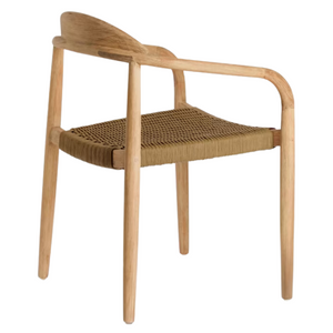 Finley Acacia Wood Dining Chair in Brown