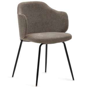 Kelly Fabric Dining Chair in Stone