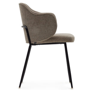 Kelly Fabric Dining Chair in Stone