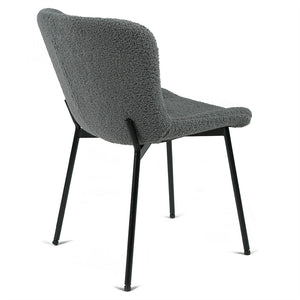 Kira Fabric Dining Chair in Grey