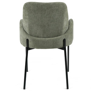 Fraser Fabric Dining Chair in Green