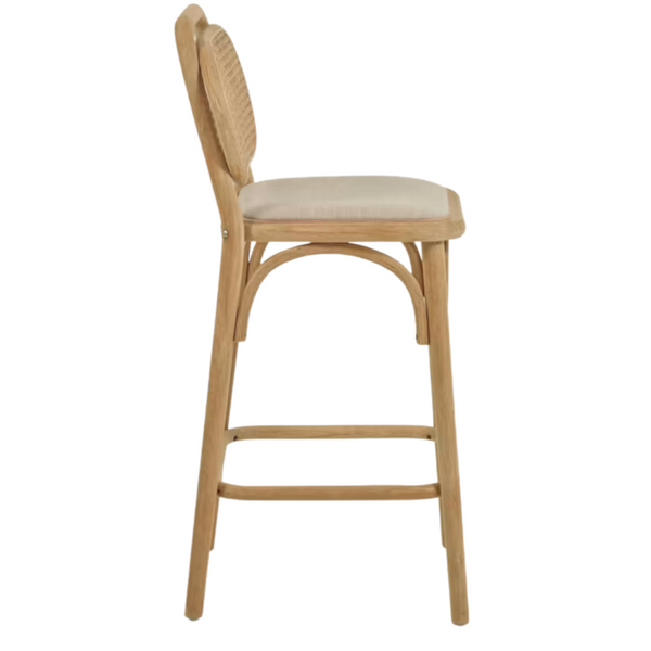 Alana Fabric Kitchen Bar Stool in Natural Marc & Main
