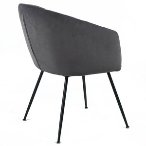 Paloma Velvet Dining Chair in Grey