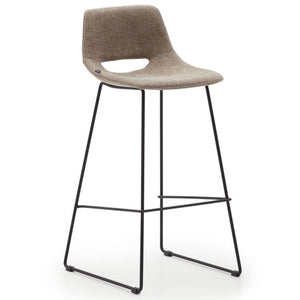 Kye 65cm Fabric Kitchen Bar Stool in Brown