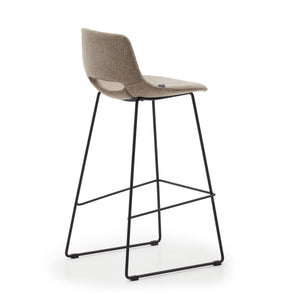 Kye 65cm Fabric Kitchen Bar Stool in Brown