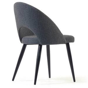 Brinley Fabric Dining Chair in Dark Grey
