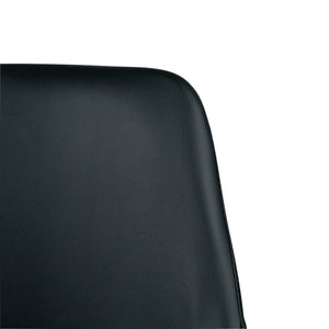 Chester Leatherette Dining Chair in Black