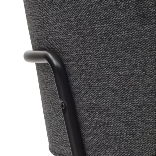 Kelly Fabric Dining Chair in Dark Grey