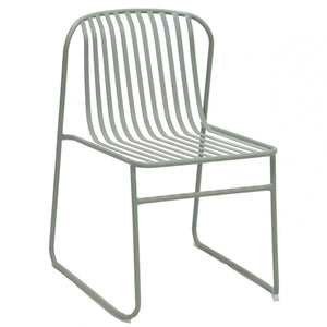 Amos Steel Dining Chair in Green