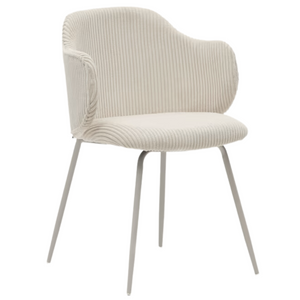 Kelly Corduroy Dining Chair in Beige