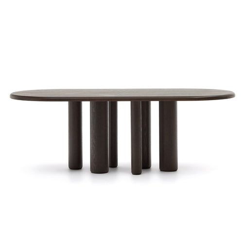 Orion 220cm Dining Table in Dark Walnut