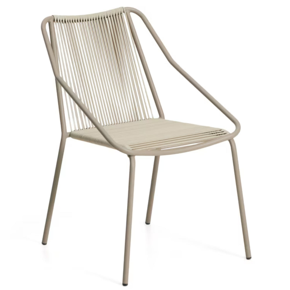 Edwin Rope Dining Chair in Taupe/Beige