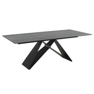 Luna 210cm Fixed Dining Table in Shadow Grey