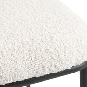 Harper Boucle Fabric Dining Chair in White
