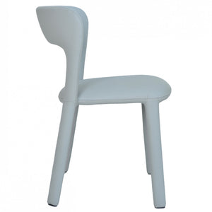 Fallon Leatherette Dining Chair in Grey