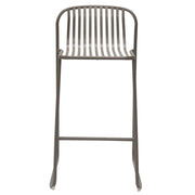 Amos 75cm Steel Bar Stool in Cappuccino