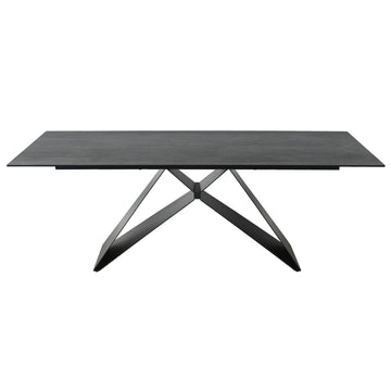 Luna 210cm Fixed Dining Table in Shadow Grey