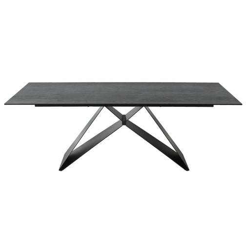 Luna 210cm Fixed Dining Table in Shadow Grey