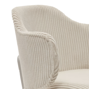 Kelly Corduroy Dining Chair in Beige