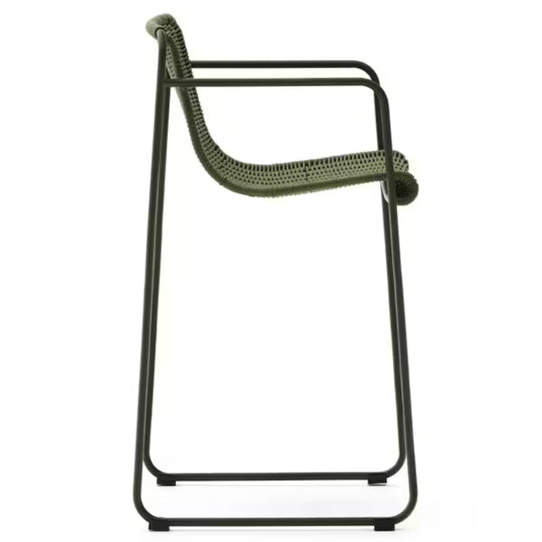 Dawson 65cm Rope Bar Stool in Green/Green - Marc & Main