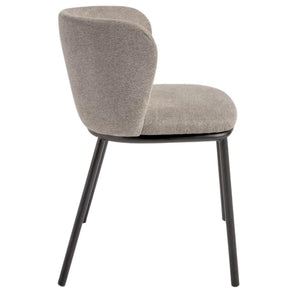 Harper Fabric Dining Chair in Brown