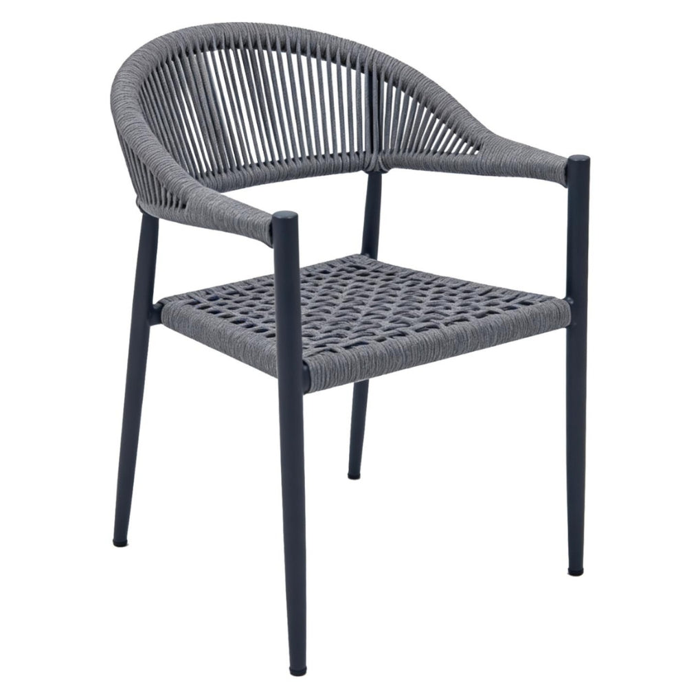 Delta Rope Dining Chair in Grey