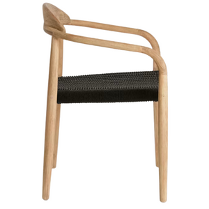 Finley Acacia Wood Dining Chair in Grey