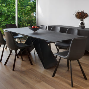 Luna 180-240cm Extendable Dining Table in Shadow Grey
