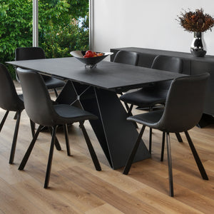 Luna 180-240cm Extendable Dining Table in Shadow Grey
