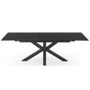 Skylar 180-225cm Extendable Dining Table in Stormy Black