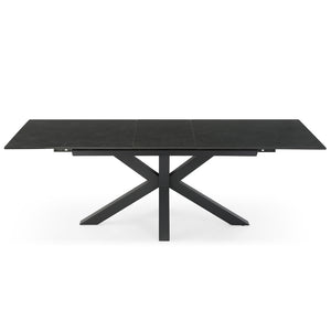 Skylar 180-225cm Extendable Dining Table in Stormy Black