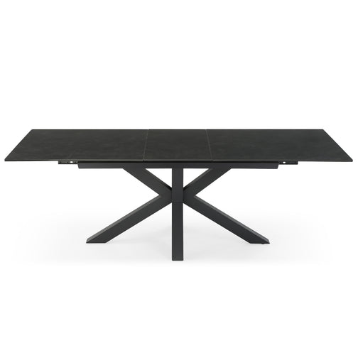 Skylar 180-225cm Extendable Dining Table in Stormy Black
