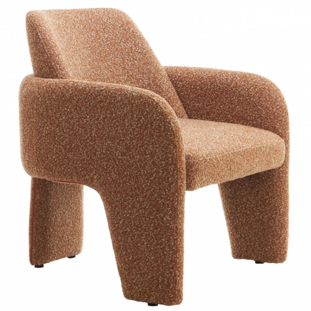 Kian Fabric Occasional Chair in Terracotta