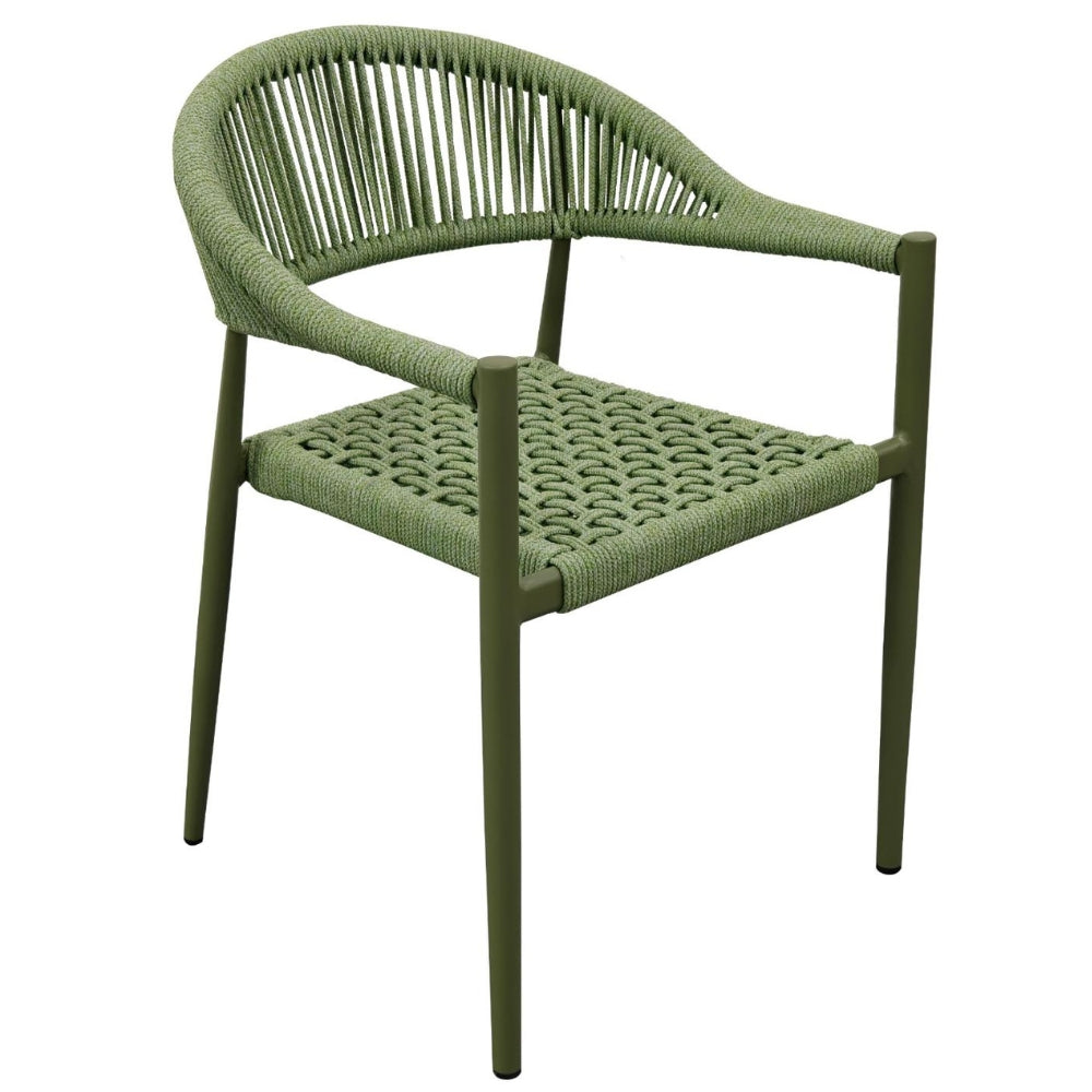 Delta Rope Dining Chair in Green