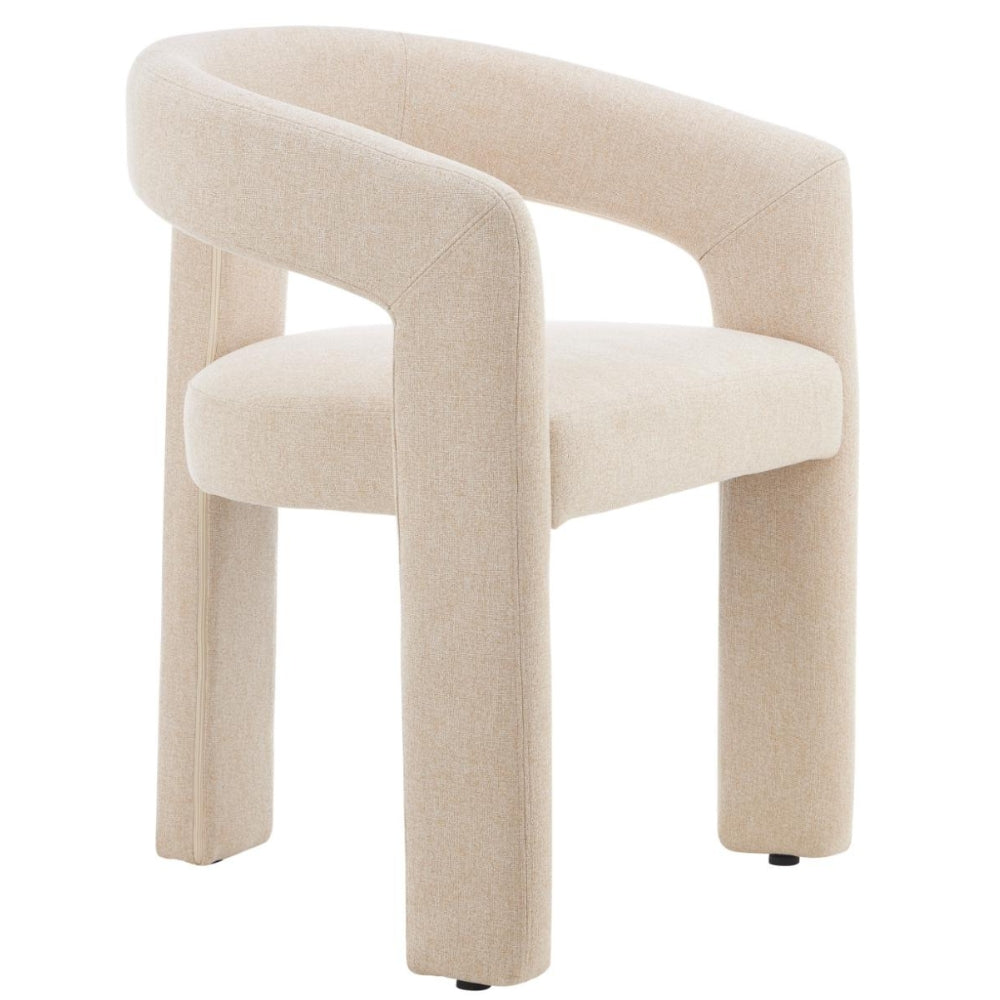 Leah Fabric Dining Chair in Beige