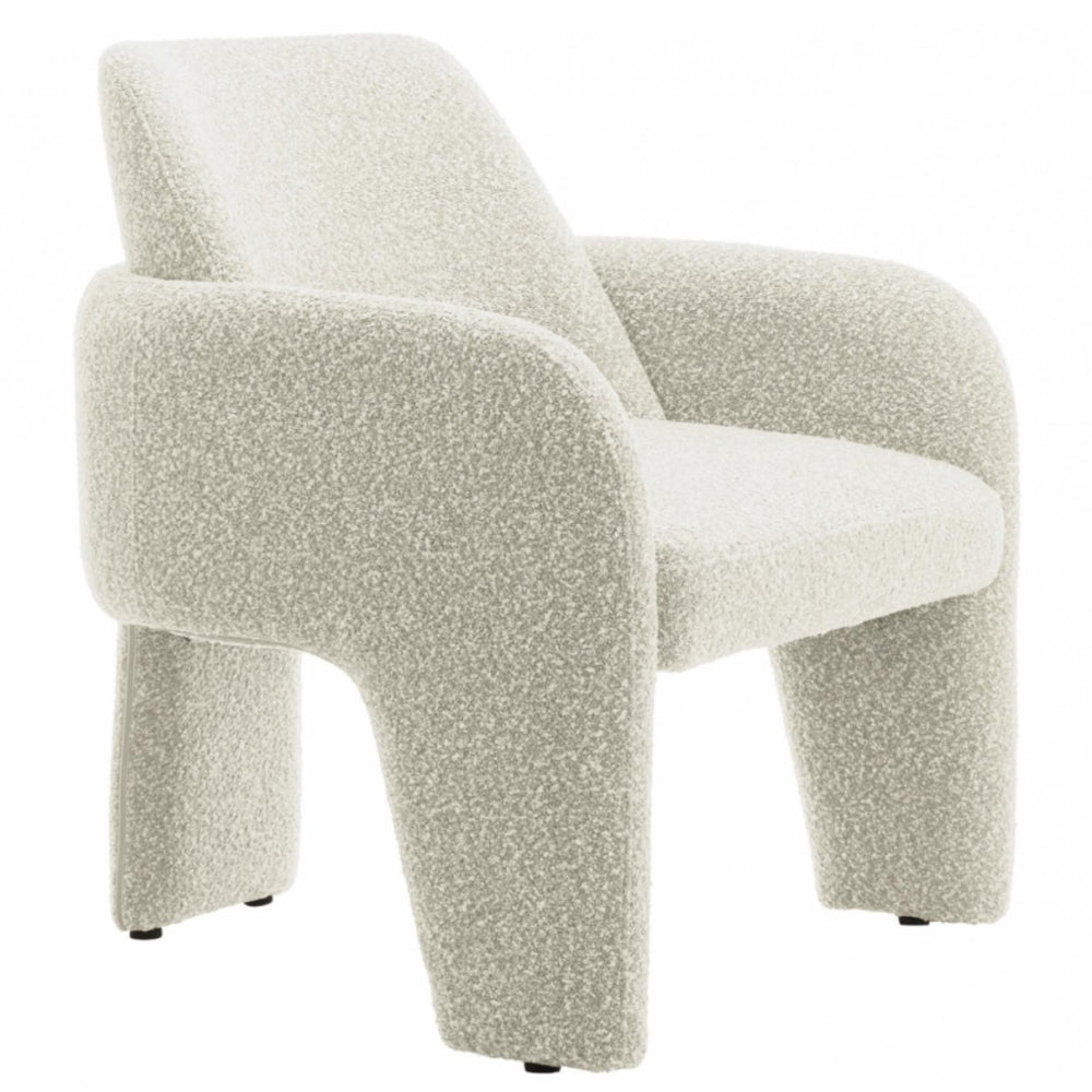 Kian Fabric Occasional Chair in Light Greige