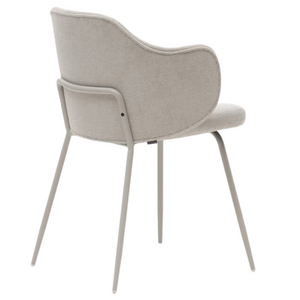 Kelly Fabric Dining Chair in Beige