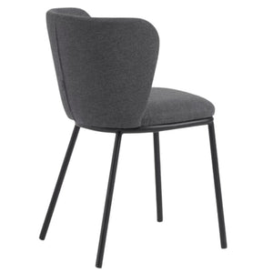 Harper Fabric Dining Chair in Dark Grey