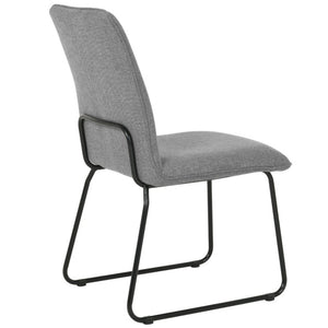 Amos Fabric Dining Chair in Grey