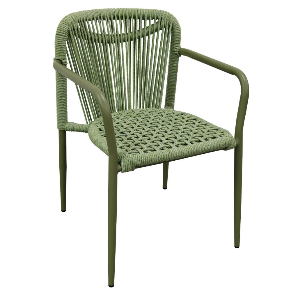 Baker Rope Dining Chair in Green