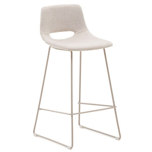 Kye 75cm Fabric Bar Stool in Beige/Beige