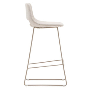 Kye 75cm Fabric Bar Stool in Beige/Beige
