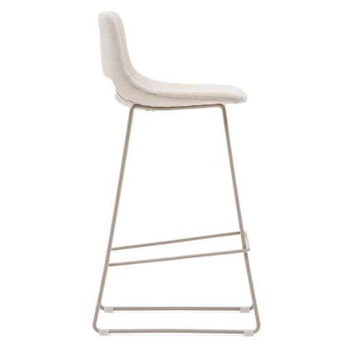Kye 75cm Fabric Bar Stool in Beige/Beige