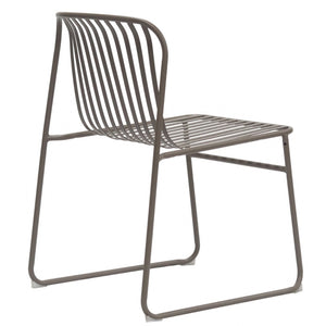 Amos Steel Dining Chair in Cappuccino