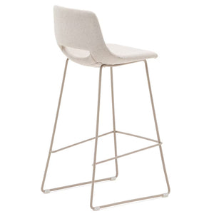 Kye 75cm Fabric Bar Stool in Beige/Beige