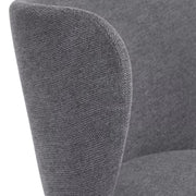Harper 65cm Fabric Kitchen Bar Stool in Dark Grey