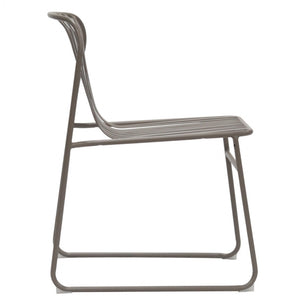 Amos Steel Dining Chair in Cappuccino