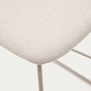 Kye 75cm Fabric Bar Stool in Beige/Beige