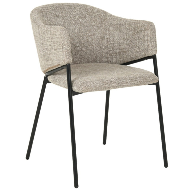 Alora Fabric Dining Chair in Beige