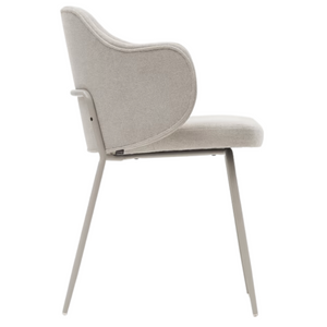 Kelly Fabric Dining Chair in Beige